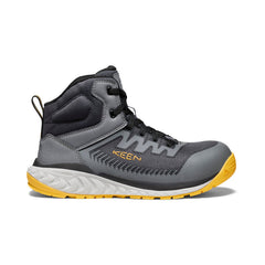 Men's Arvada Mid Work Sneaker (Carbon Toe) Black/Keen Yellow