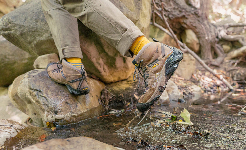 Men's Targhee II Mid Waterproof Hiking Boots Shitake/Brindle