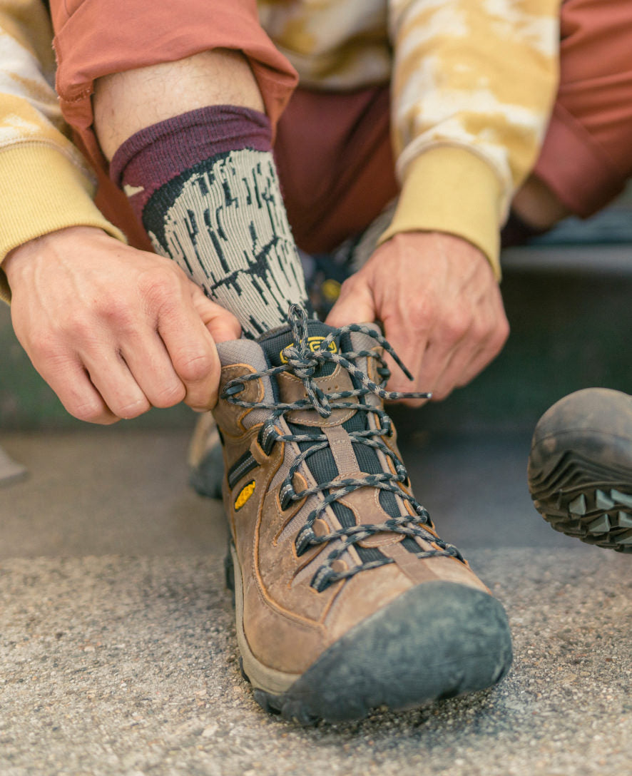 Men's Targhee II Mid Waterproof Hiking Boots Shitake/Brindle