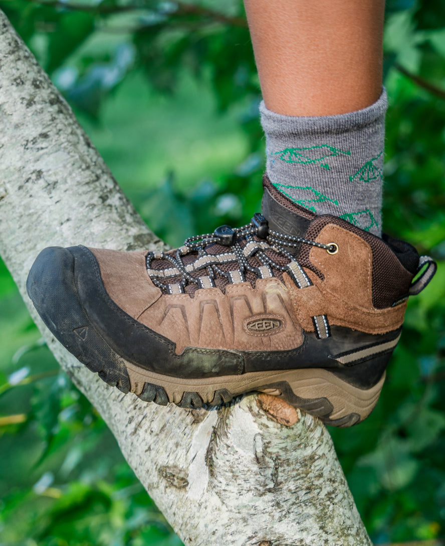 Big Kids' Targhee IV Waterproof Hiking Boot Bison/Brindle