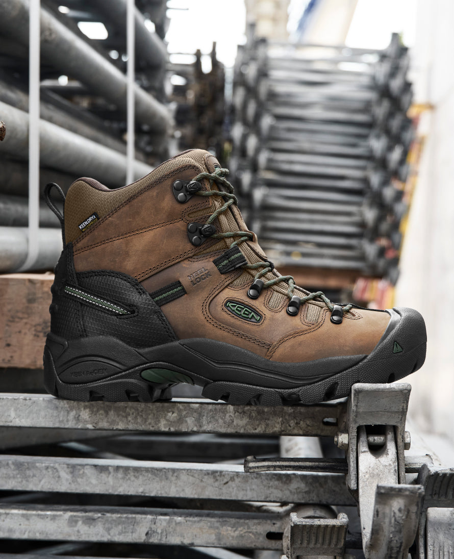 Men's Pittsburgh Energy 6" Waterproof Boot (Carbon Toe) Bison/Black