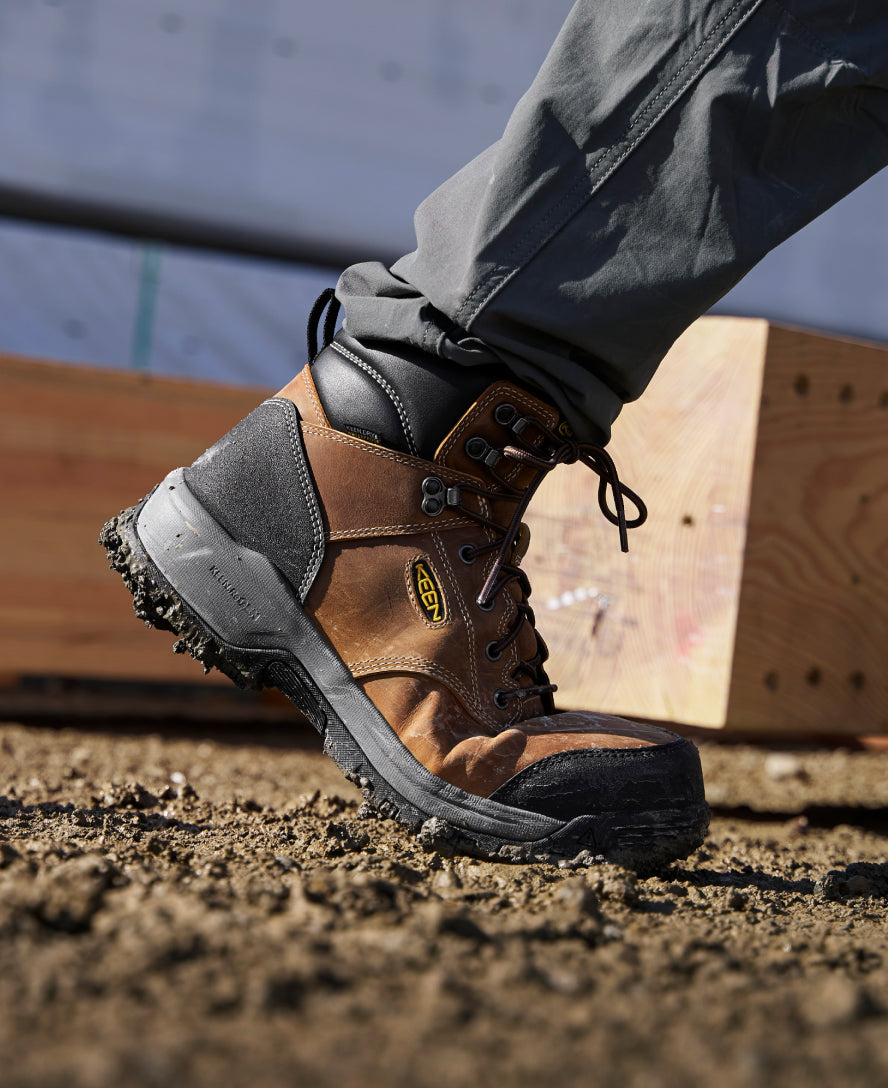 Men's Evanston 6" Waterproof Boot (Carbon Toe) Bison/Black