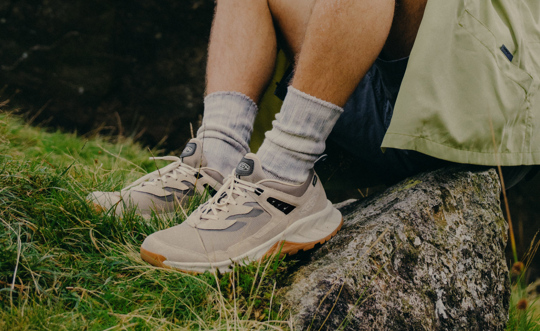 Men's Hightrail Waterproof Wide Hiking Shoe Brindle/Birch