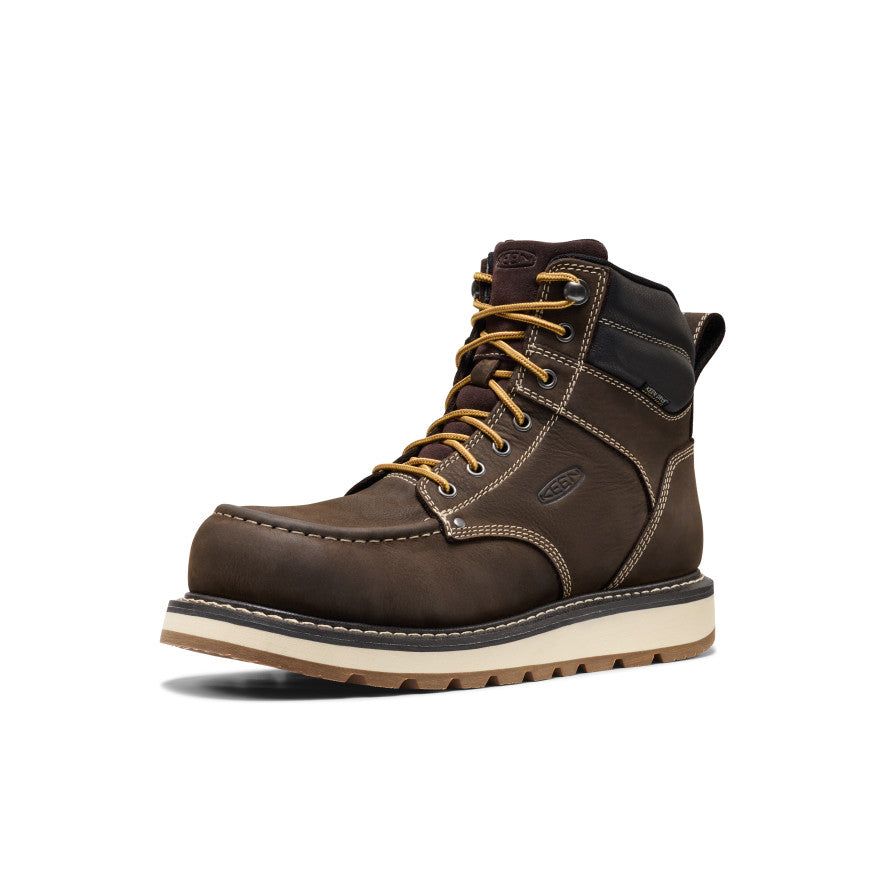 Men's Cincinnati 6" Waterproof Boot (Carbon Toe) Dark Chocolate/Sandshell