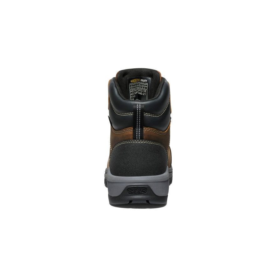 Women's Evanston 6" Waterproof Boot (Carbon Toe) Bison/Black