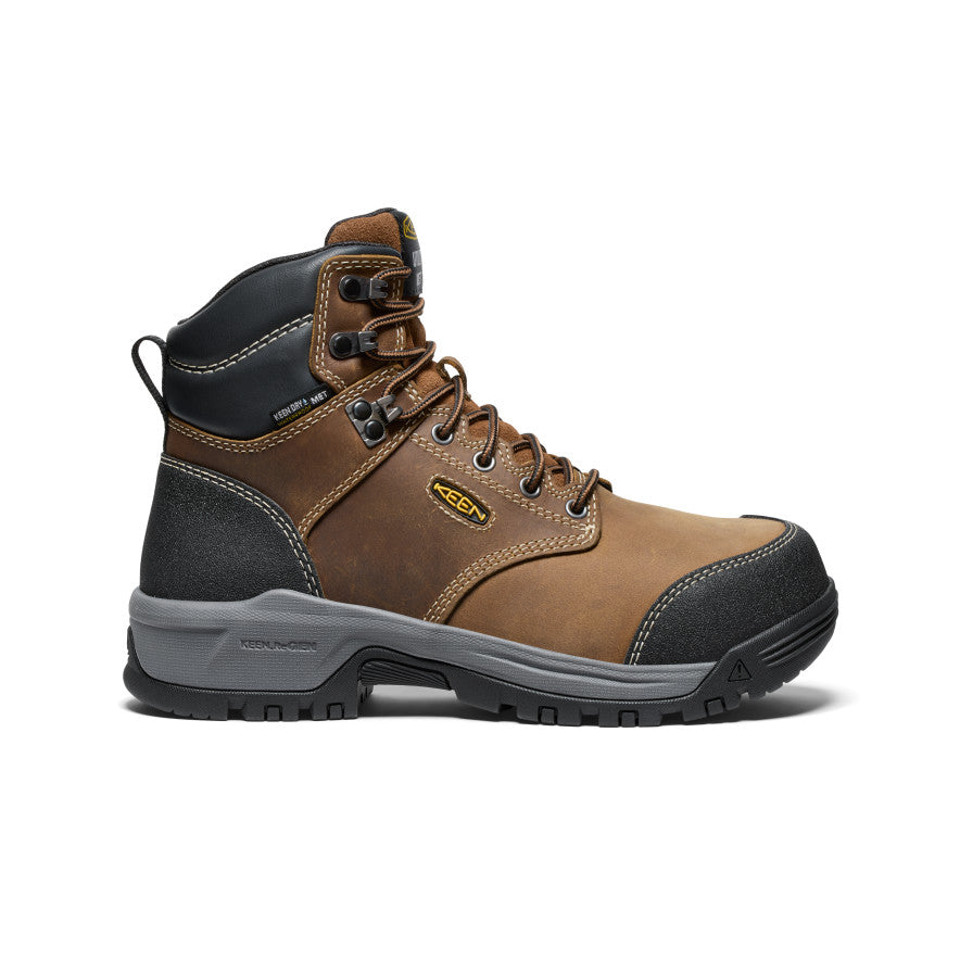 Women's Evanston 6" Waterproof Boot INT MET (Carbon Toe) Bison/Black
