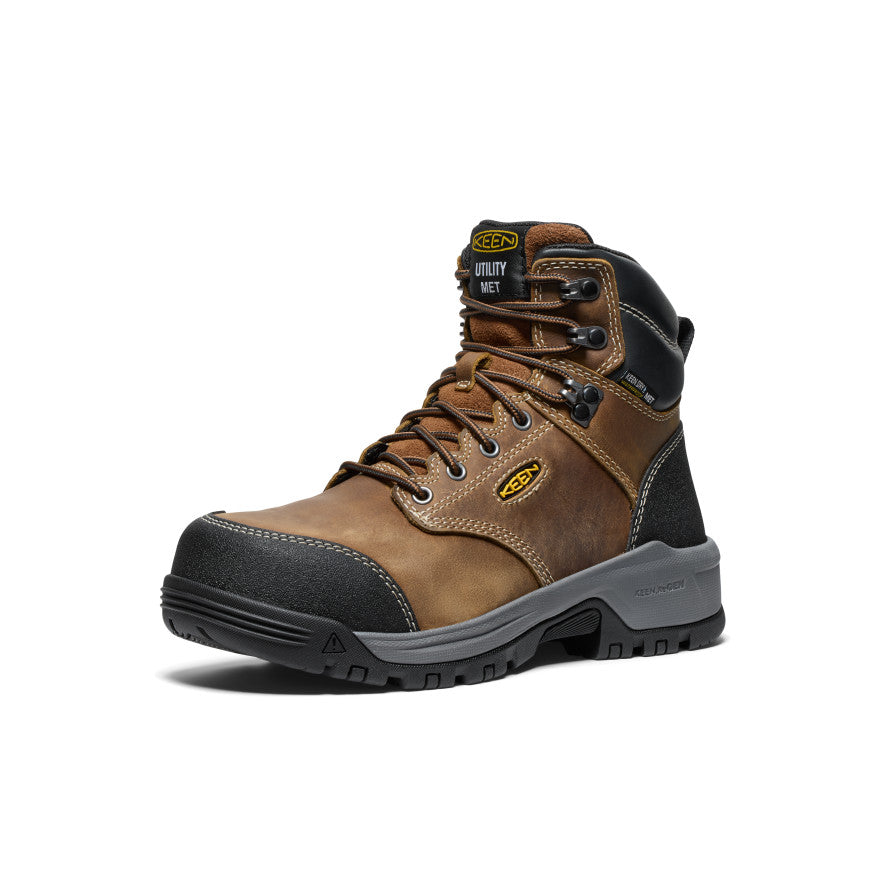 Women's Evanston 6" Waterproof Boot INT MET (Carbon Toe) Bison/Black
