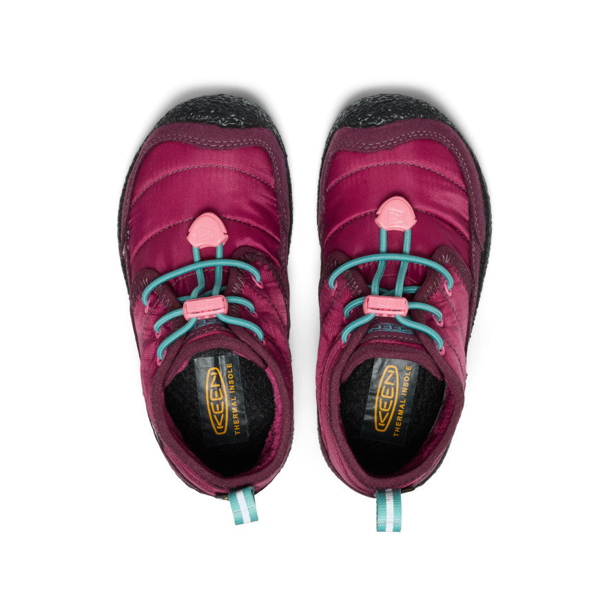 Little Kids' Howser II Waterproof Chukka Beaujolais/Pool Blue