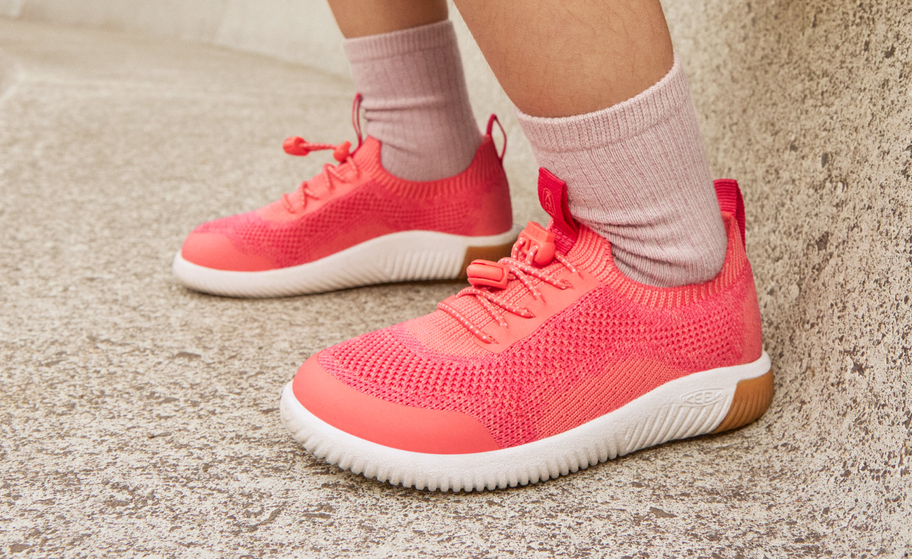 Big Kids' KNX Knit Sneaker Iguana/Evening Primrose